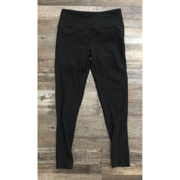 Victoria's Secret Sport Medium Black Athletic Sheer Leggings Work Out Yoga - Picture 1 of 5